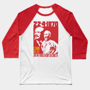 Lenin Lives In Our Lives - Vietnamese Propaganda Baseball T-Shirt